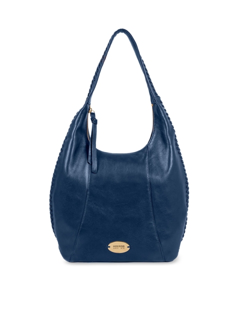 

Hidesign Blue Solid Leather Shoulder Bag