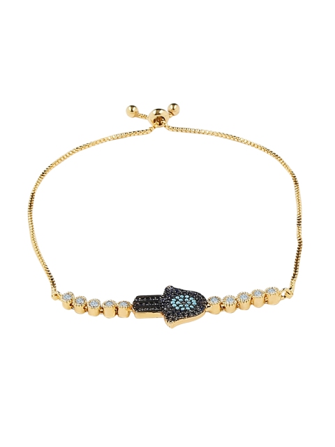 

Moon Dust Gold-Plated Embellished Charm Bracelet