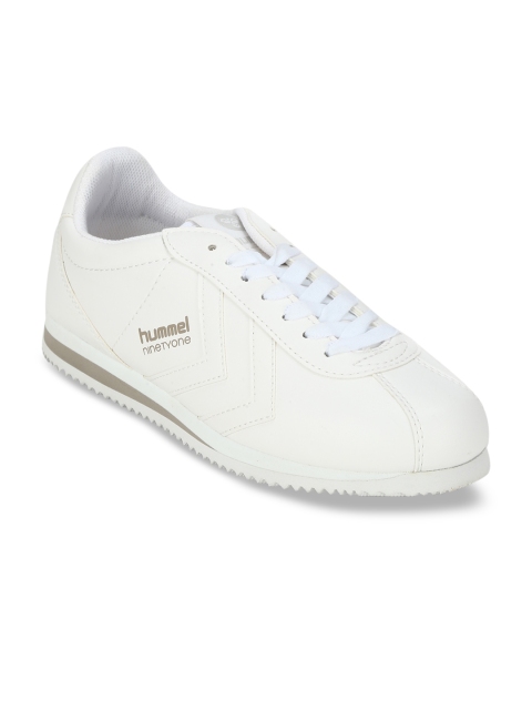 

hummel Unisex White Sneakers