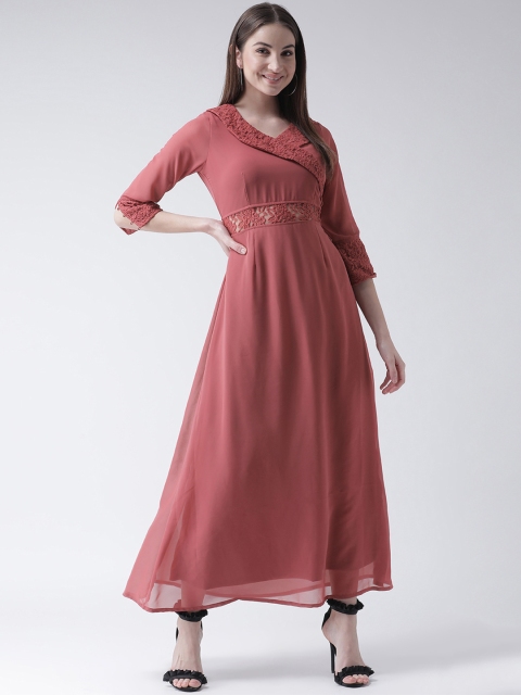 

Texco Women Pink Solid Maxi Dress