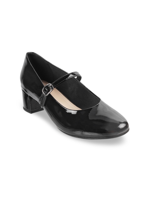 

Mochi Women Black Solid Pumps