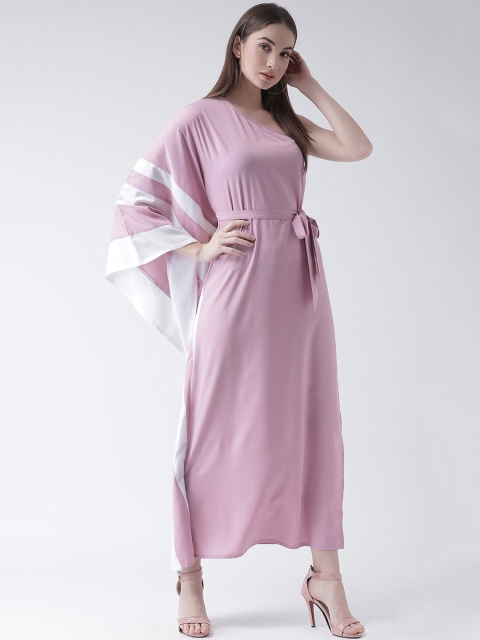

Texco Women Mauve Striped Maxi Dress