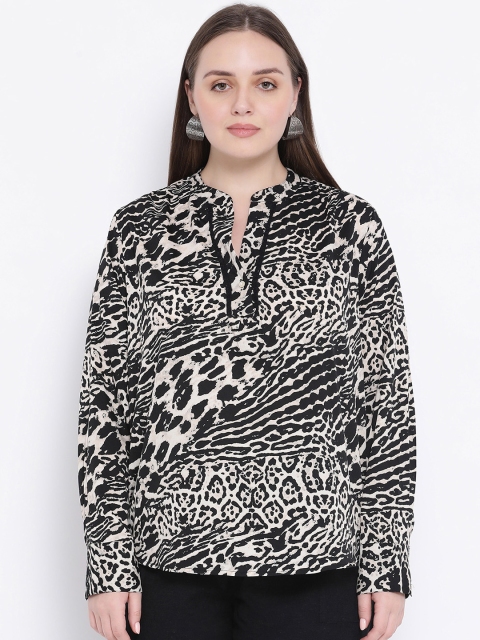 

Oxolloxo Women Black Printed Top