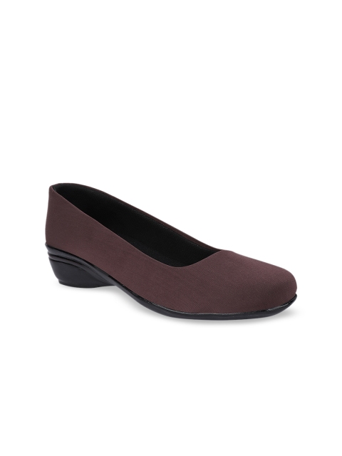

Shoetopia Women Brown Solid Ballerinas