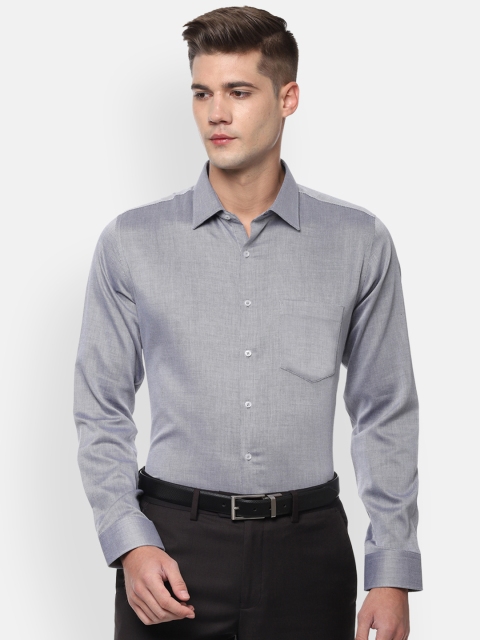 

Van Heusen Men Grey Slim Fit Solid Formal Shirt