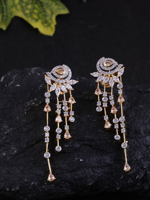 

Voylla Gold-Plated Handcrafted Drop Earrings