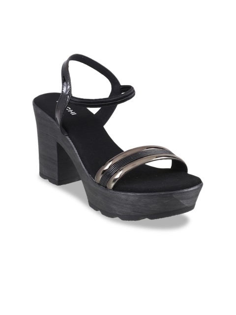 

Mochi Women Black Solid Heels