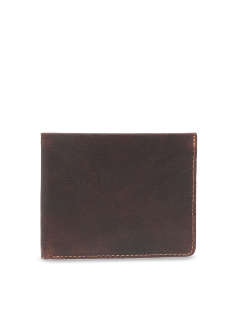 

amicraft Men Brown Solid Two Fold Leather Wallet