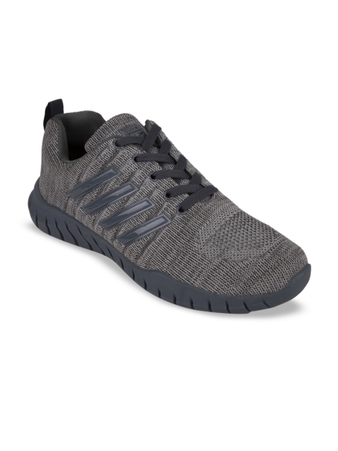 

Duke Men Grey Textile Running Shoes