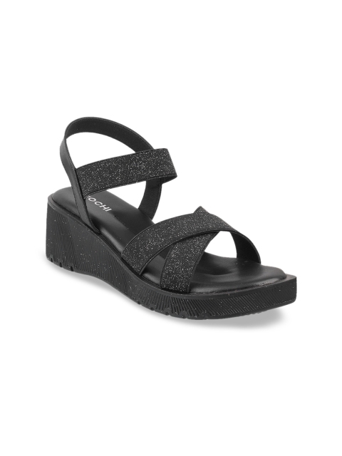 

Mochi Women Black Embellished Sandals