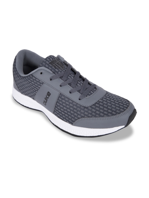 

Duke Men Grey Mesh Running Shoes