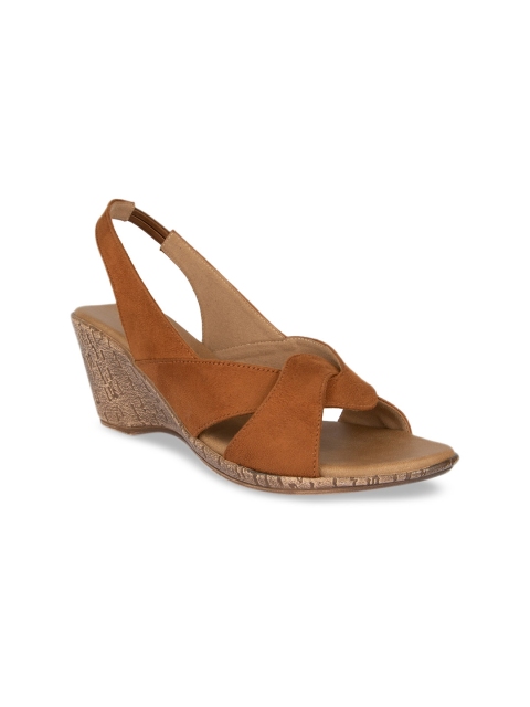 

SOLES Women Tan Brown Solid Heels