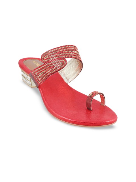 

Mochi Women Maroon Embellished Heels