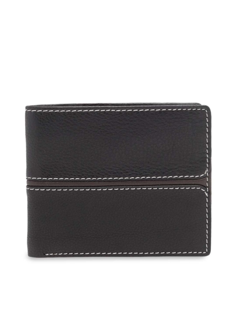 

amicraft Men Black Solid Two Fold Leather Wallet