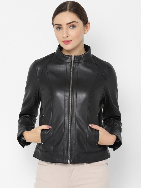 

Allen Solly Woman Black Solid Jacket