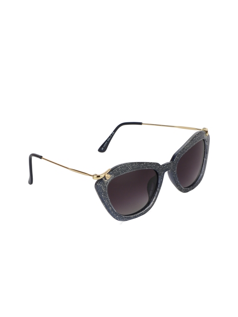 

Daniel Klein Women Cateye Polarized Sunglasses DK4030-C4, Black