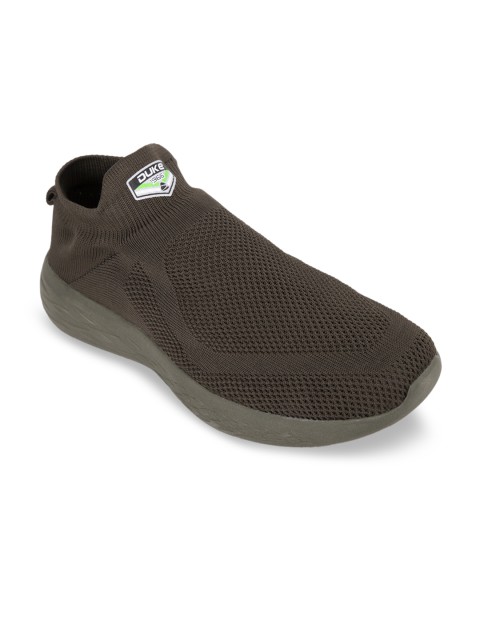 

Duke Men Olive Brown Textile Training or Gym Shoes