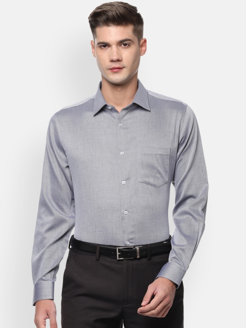 

Van Heusen Men Grey Regular Fit Solid Formal Shirt