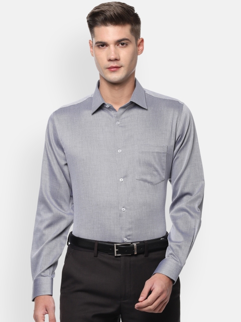 

Van Heusen Men Grey Regular Fit Solid Formal Shirt