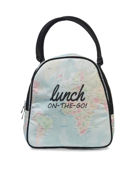 BandBox Silver-Toned Printed Handheld Bag