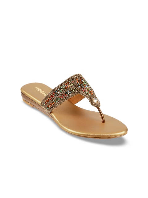 

Mochi Women Gold-Toned Embellished Sandals