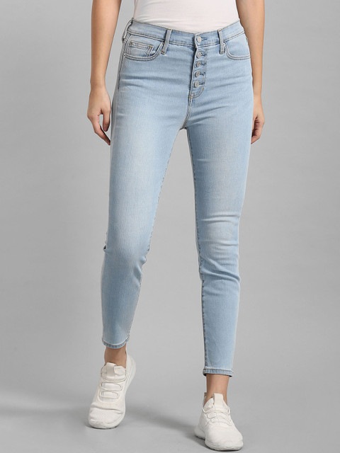 

GAP Women Blue Super Skinny Fit High-Rise Clean Look Cropped Stretchable Jeans
