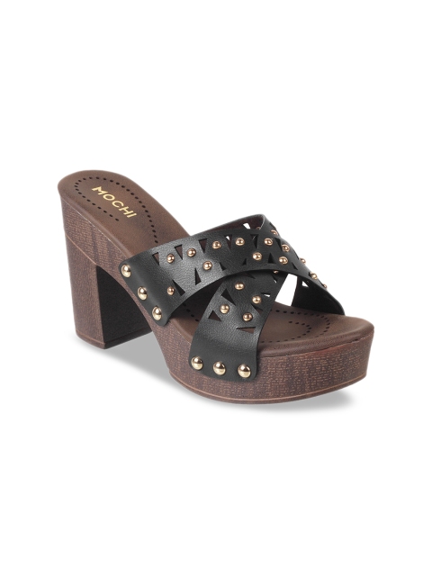 

Mochi Women Black Embellished Heels