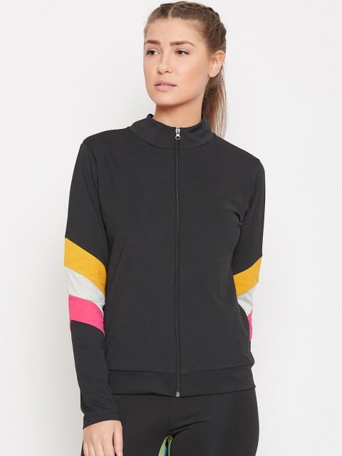 

PERFKT-U Women Black Solid Pullover Sweatshirt