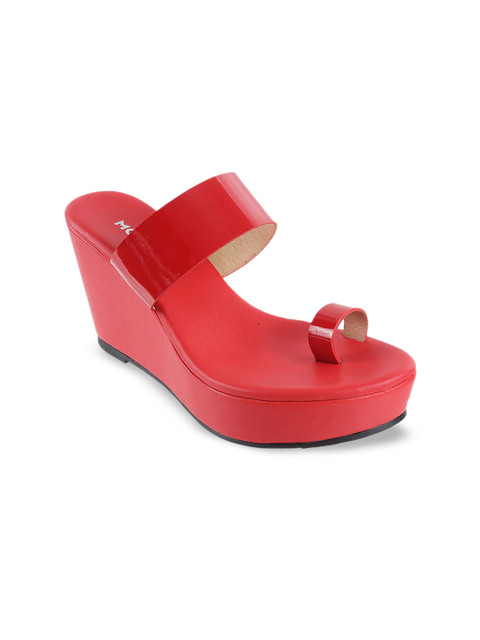 

Mochi Women Red Solid Heels