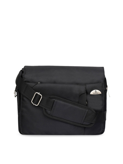 

Kara Unisex Black Messenger Bag