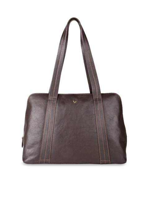 

Hidesign Women Brown Solid Leather Laptop Bag