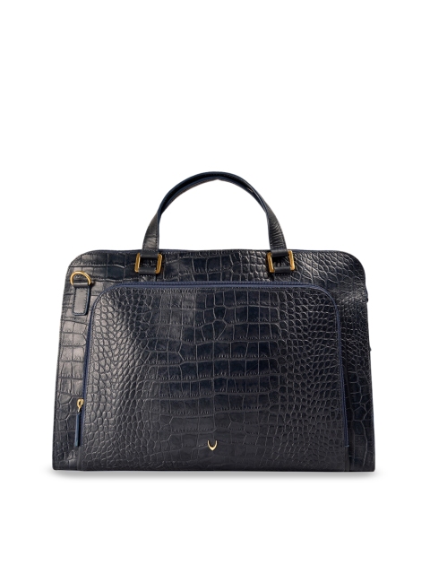 

Hidesign Women Blue Textured Laptop Bag