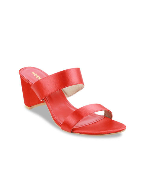 

Mochi Women Red Solid Heels