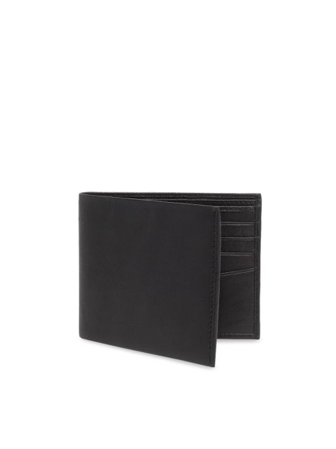 

amicraft Men Black Solid Two Fold Leather Wallet