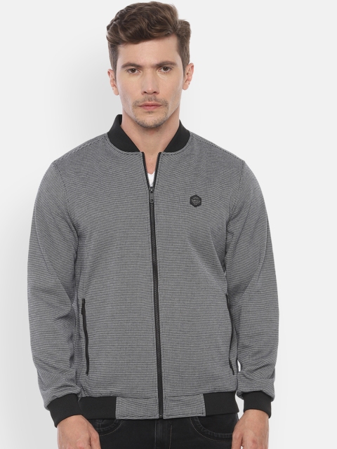 

Van Heusen Sport Men Grey Self Design Jacket