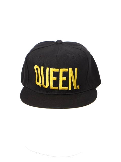 

TREEMODA Unisex Black Embroidered Snapback Cap