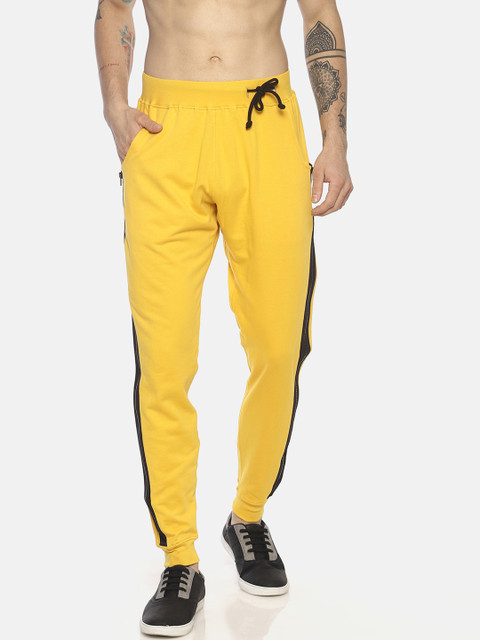 

KULTPRIT Men Yellow Solid Slim Fit Joggers