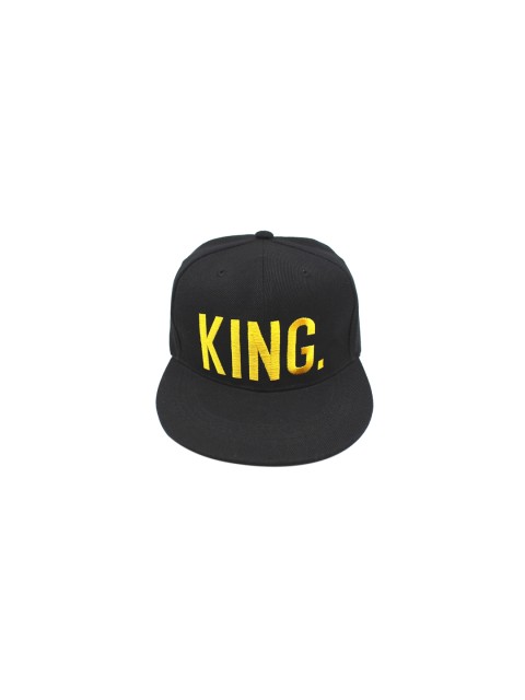 

TREEMODA Unisex Black Embroidered Snapback Cap