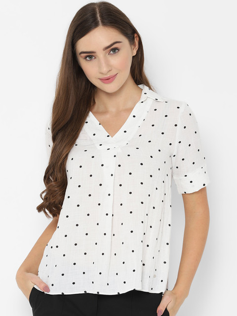 

Allen Solly Woman White Printed Top