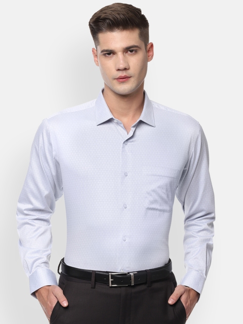 

Van Heusen Men Grey Self Design Regular Fit Formal Shirt