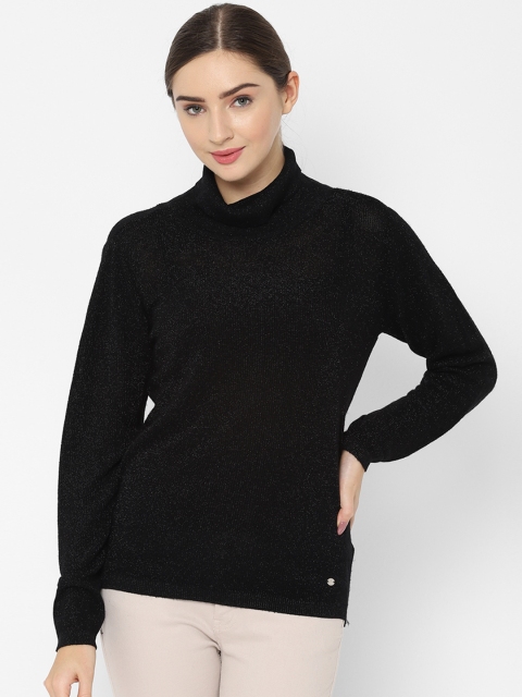 

Allen Solly Woman Black Solid Sweater