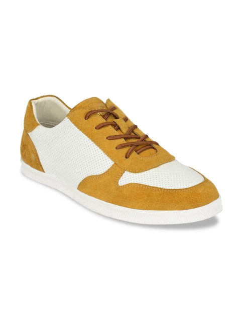 

Alberto Torresi Men Mustard Yellow Sneakers