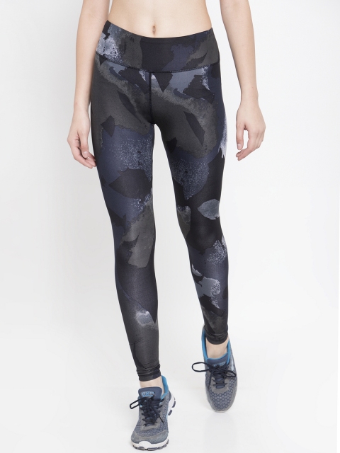 

Boston Club Women Purple & Grey Printed Skinny-Fit Tights