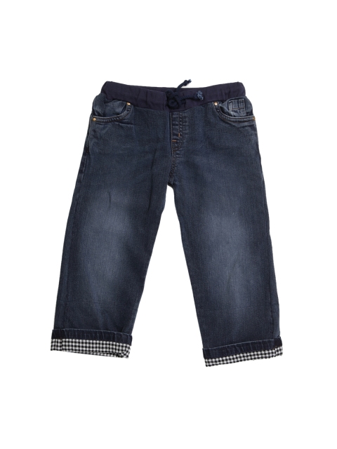 

Olele Boys Blue Regular Fit Mid-Rise Clean Look Denim Jeans