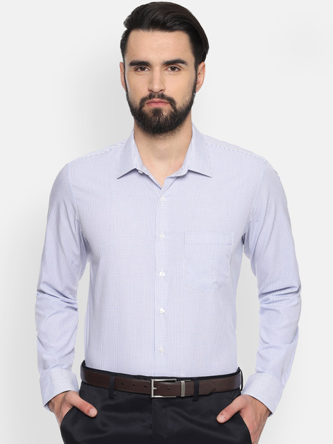 

Van Heusen Men Blue Slim Fit Printed Formal Shirt