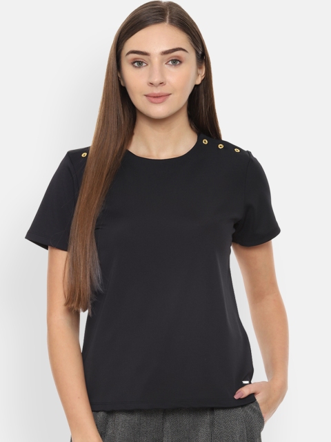 

Van Heusen Woman Black Solid Top