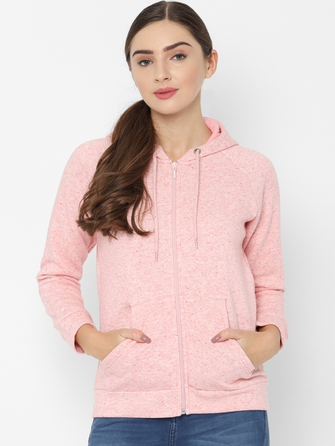 

Allen Solly Woman Pink Solid Hooded Sweatshirt