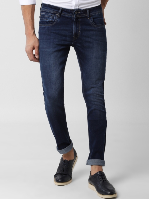 

Peter England Casuals Men Navy Blue Slim Fit Mid-Rise Clean Look Stretchable Jeans