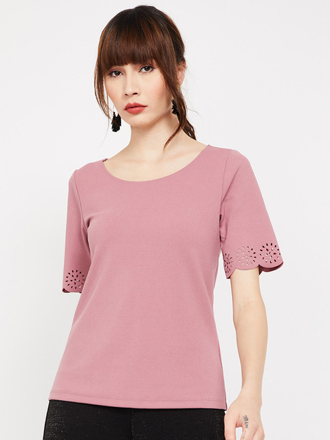 

CODE by Lifestyle Women Pink Solid Top