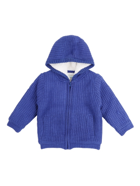 

Pantaloons Baby Boys Blue Solid Cardigan Sweater